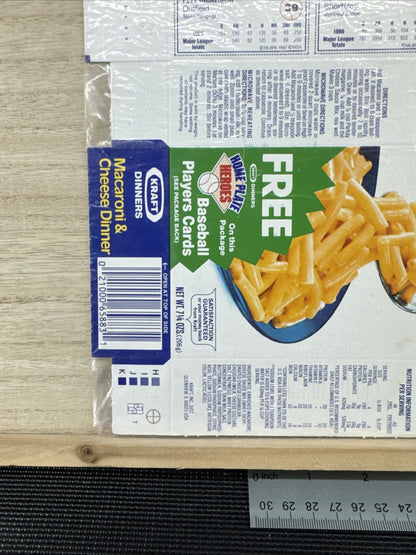 1987 Kraft Home Plate Heroes Never Folded Panel - Pete Incaviglia & Hubie Brooks