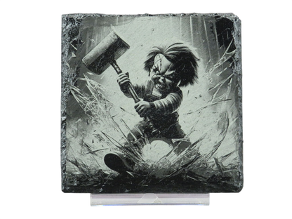 Laser Engraved Slate Coaster - CH5