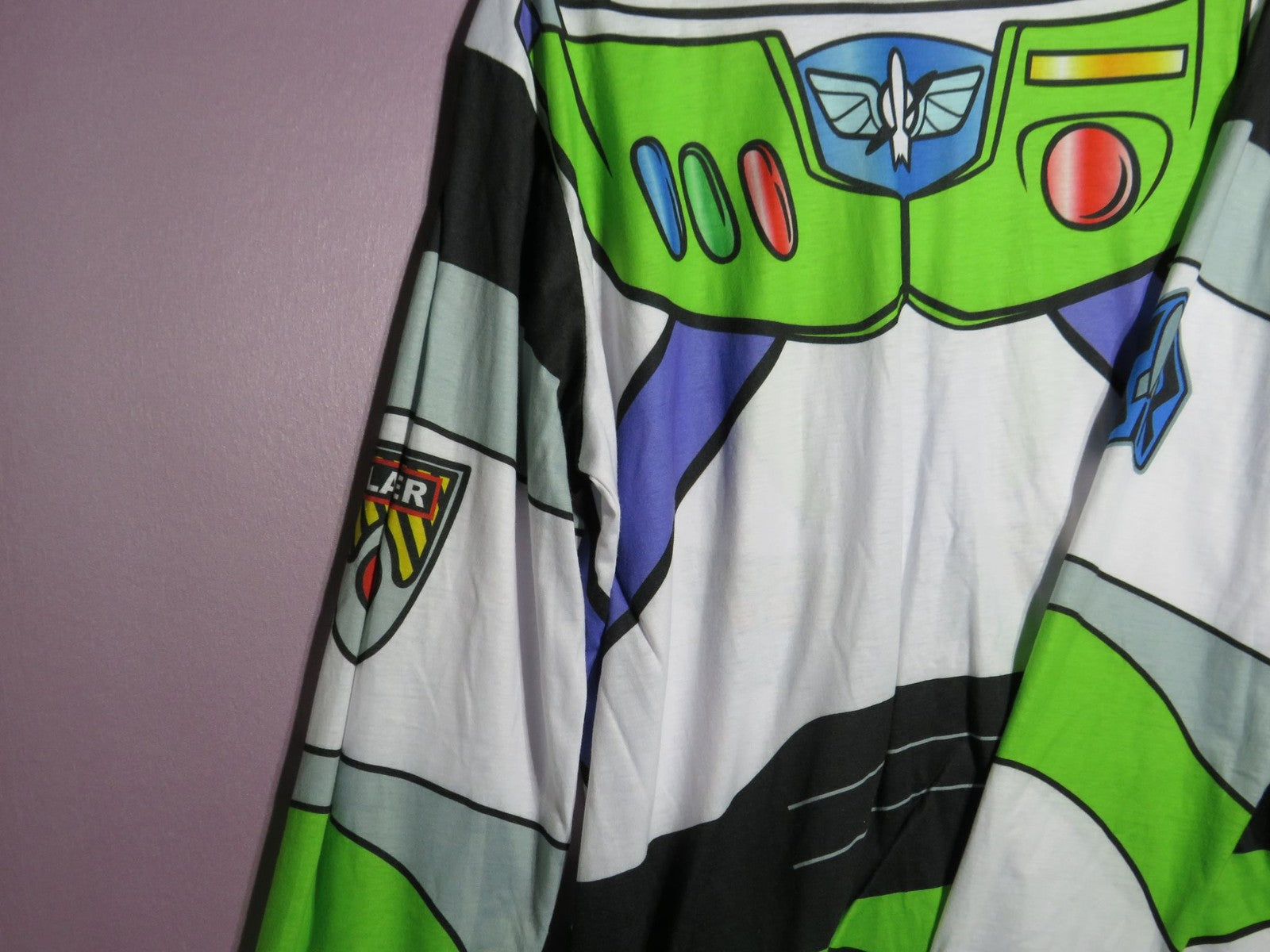 Disney Toy Story Buzz Lightyear Shirt - Men's L Long Sleeve Graphic Costume Top