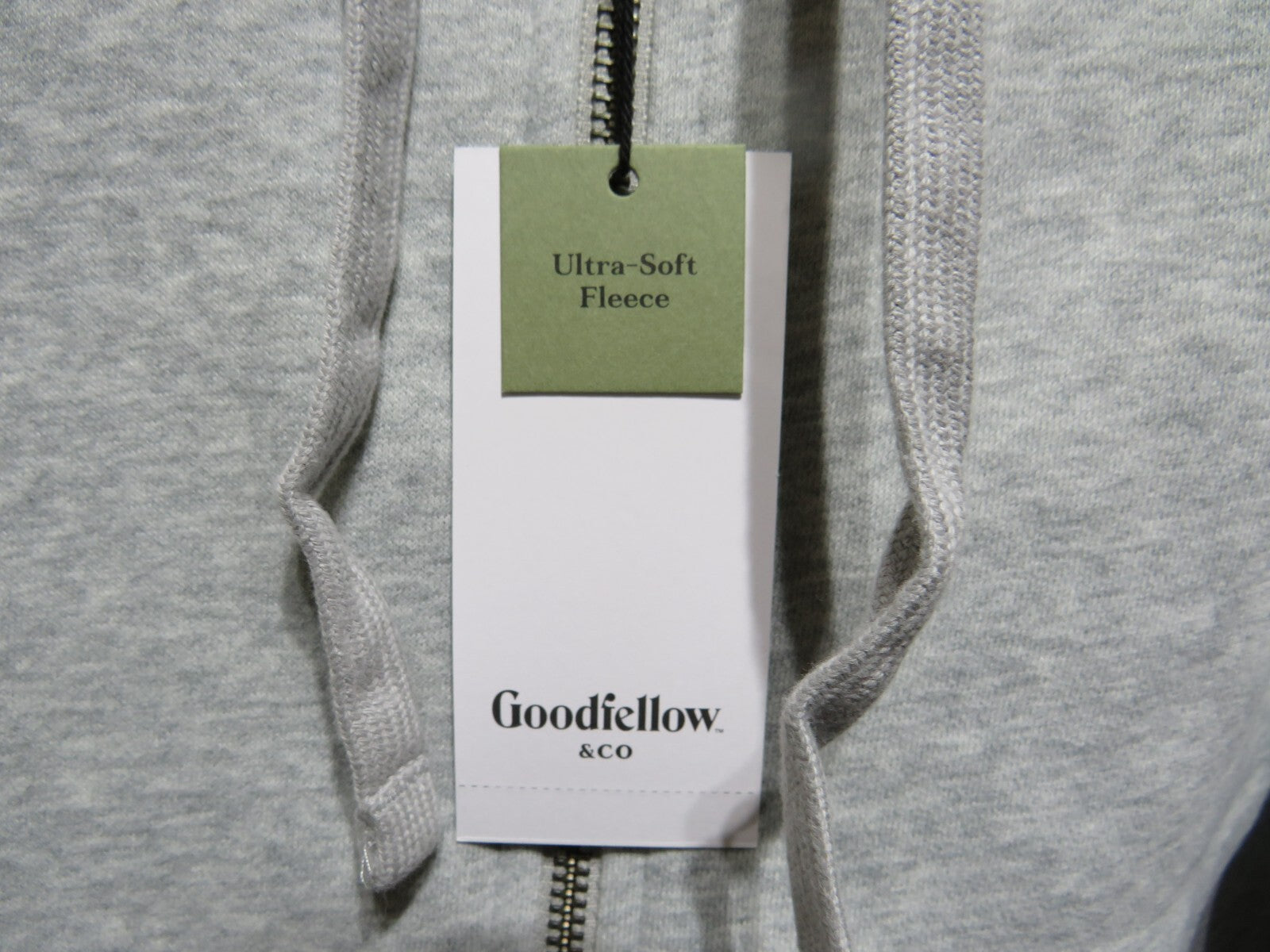 Goodfellow & Co Gray Hooded Ultra-Soft Fleece Sweatshirt - Size Small