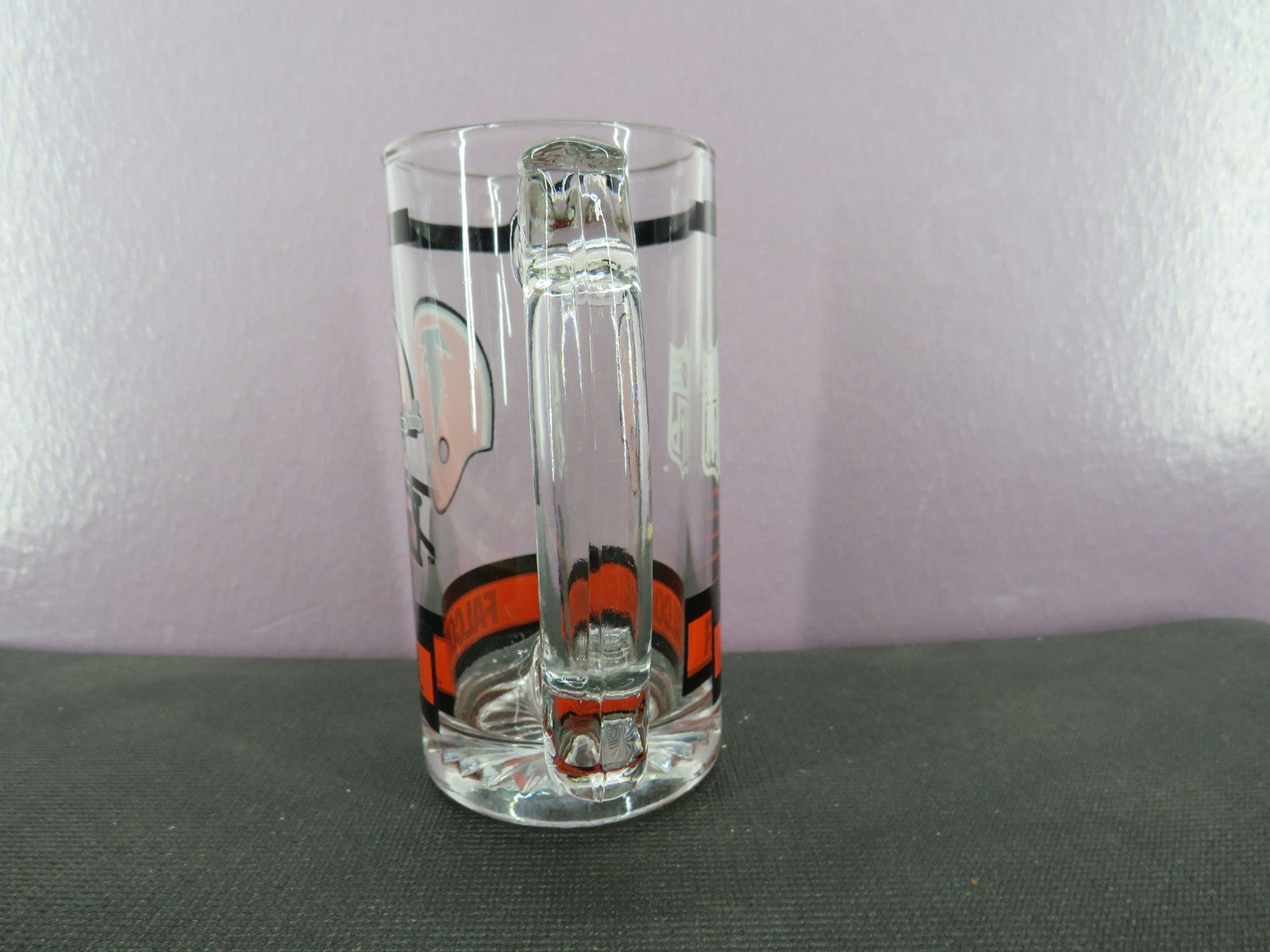 Vintage Atlanta Falcons Beer Mug Stein Tall Glass 1980s NFL