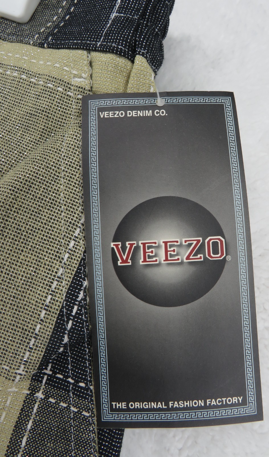 Veezo Men's Shorts - Black & Khaki  - Cargo Pockets - Size XL