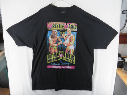 WWE WrestleMania T-Shirt - Men's 4XLT - Ultimate Warrior vs Hulk Hogan
