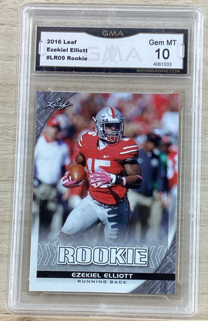 2016 Leaf - Ezekiel Elliott #LR09 Rookie - GMA 10 Gem Mint0