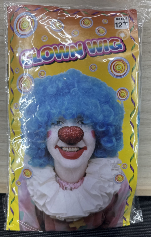 Clown Wig Ages 12+ - Blue