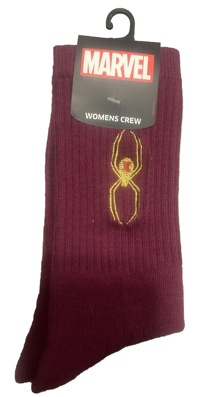 MARVEL BLACK WIDOW WOMENS CREW SOCKS0