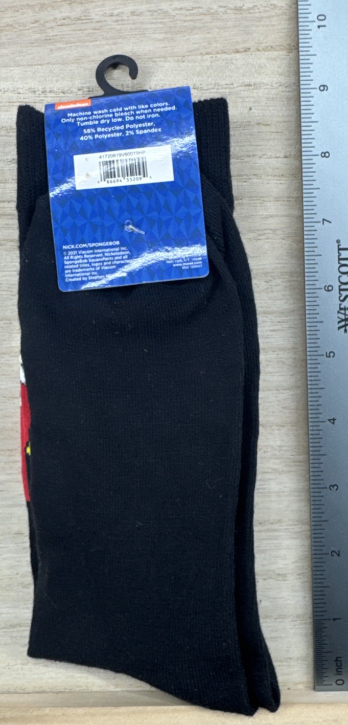Spongebob Squarepants Just My Type Socks - Shoe Size 6.5-12