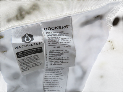 Dockers Pants Men's 38x32 Straight Khaki Chino Flat Front Zip Fly Casual W38 L32