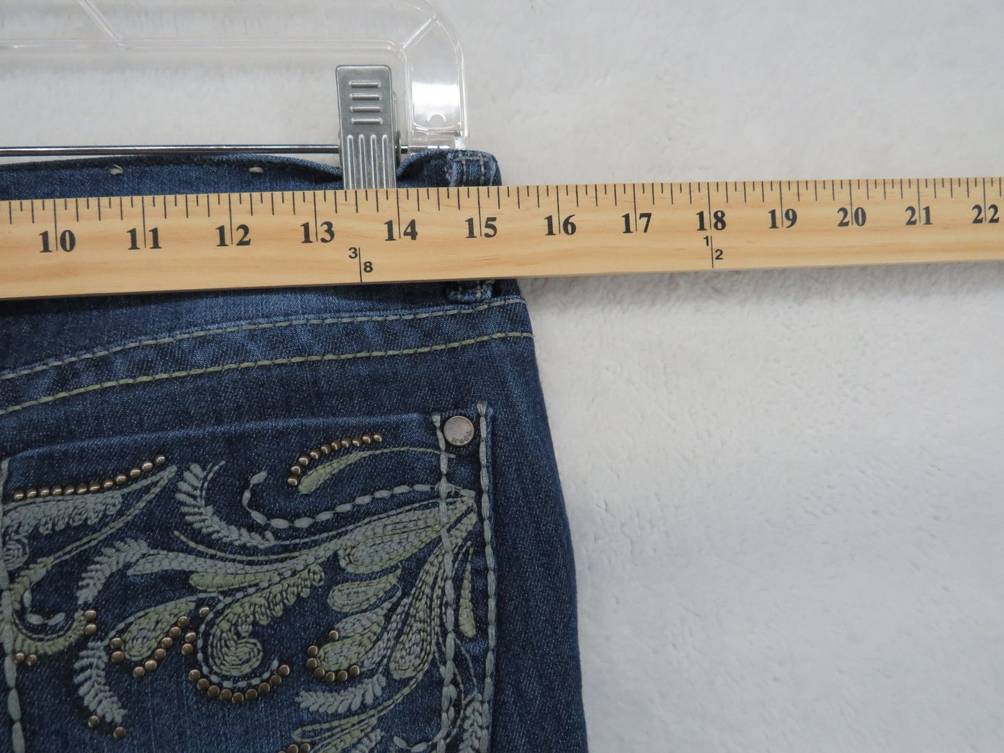Mudd Jeans Women's Size 7 - Embroidered Studded Pocket Denim