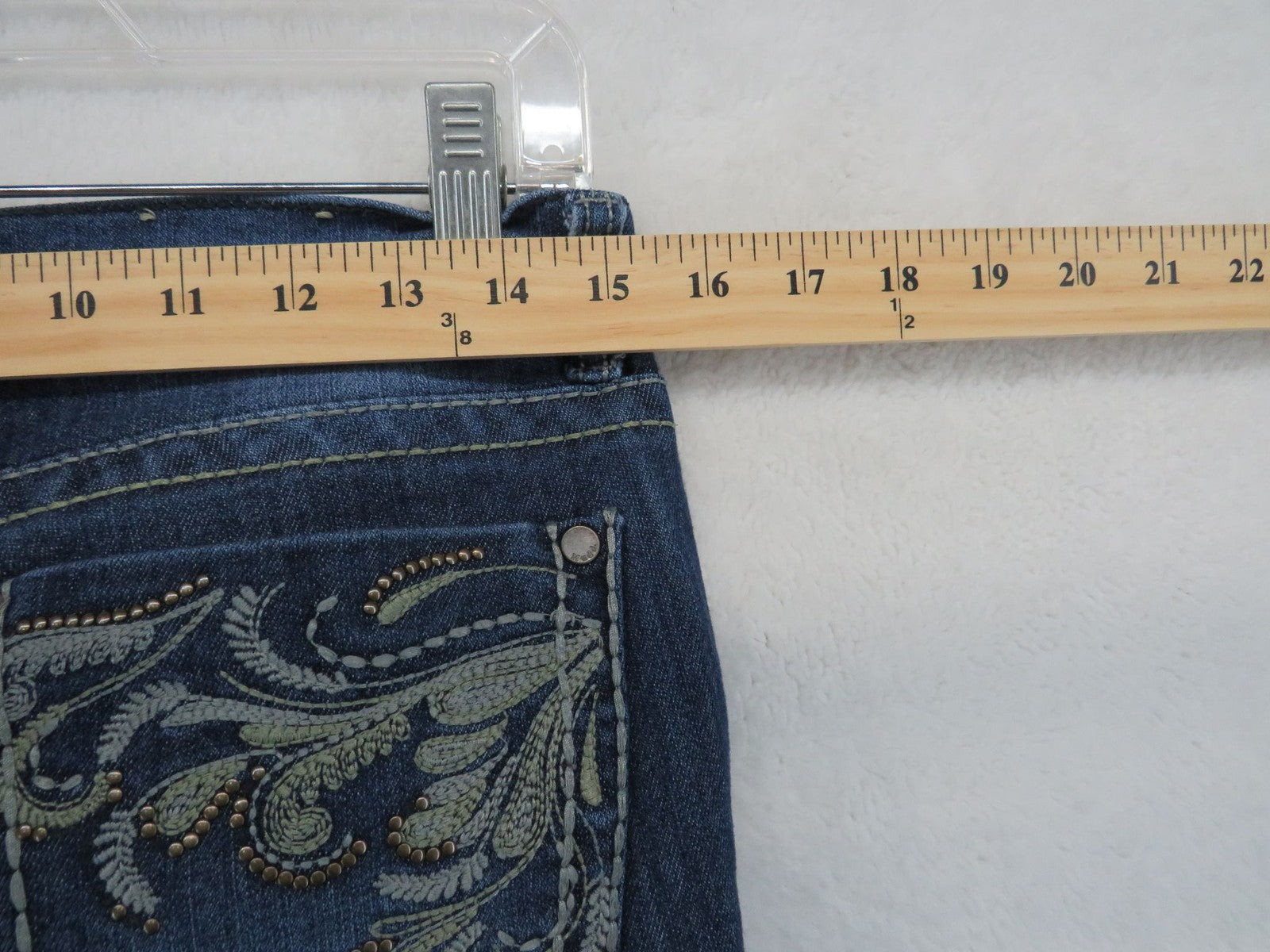 Mudd Jeans Women's Size 7 - Embroidered Studded Pocket Denim