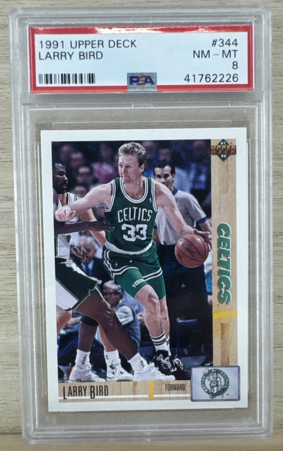 1991 Upper Deck - Larry Bird #344 - PSA 8
