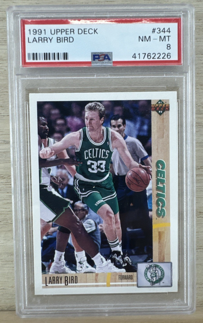 1991 Upper Deck - Larry Bird #344 - PSA 8