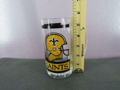 Vintage New Orleans Saints Beer Mug Stein Tall Glass 1980s NFL