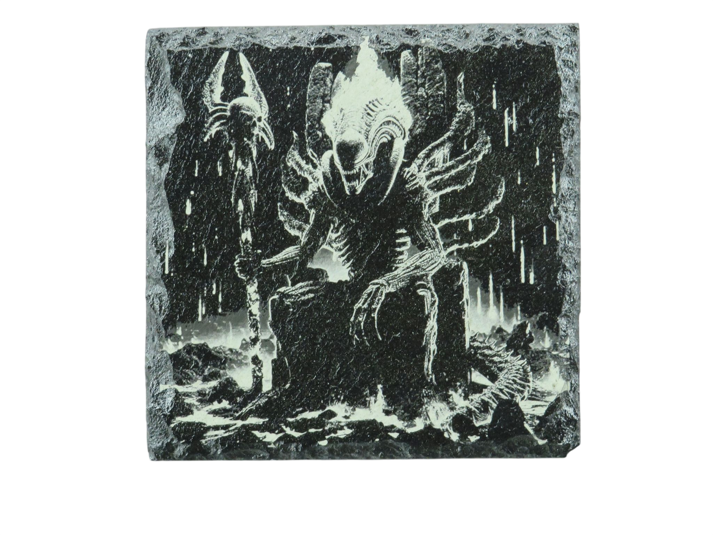 Laser Engraved Slate Coaster - A4