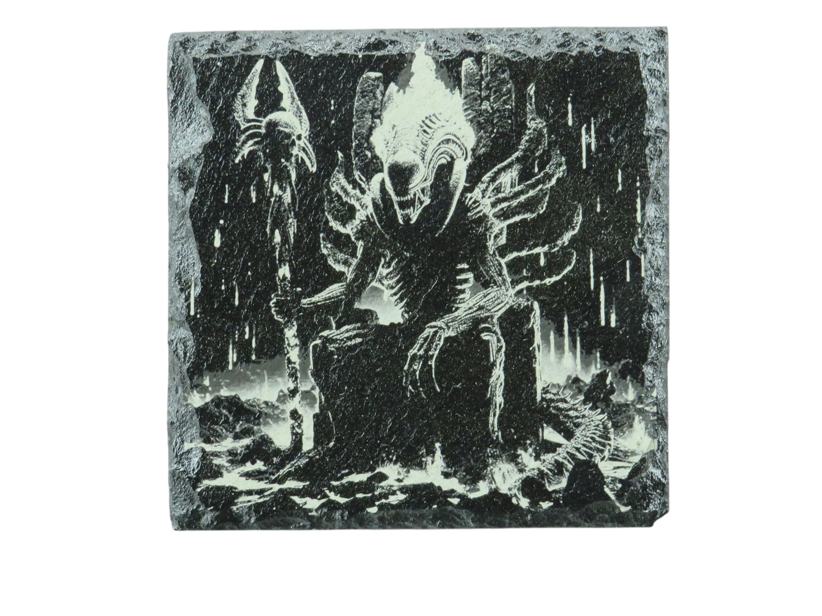 Laser Engraved Slate Coaster - A4