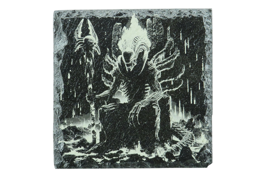 Laser Engraved Slate Coaster - A4