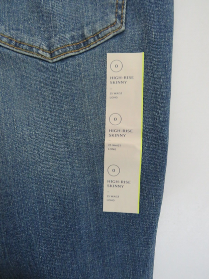 Universal Thread Women's High-Rise Skinny Jeans - Size 0 Long - Medium Blue