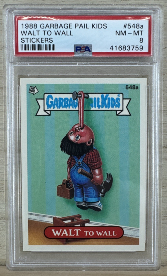 1988 Topps Garbage Pail Kids - Walt To Wall #548a - PSA 8