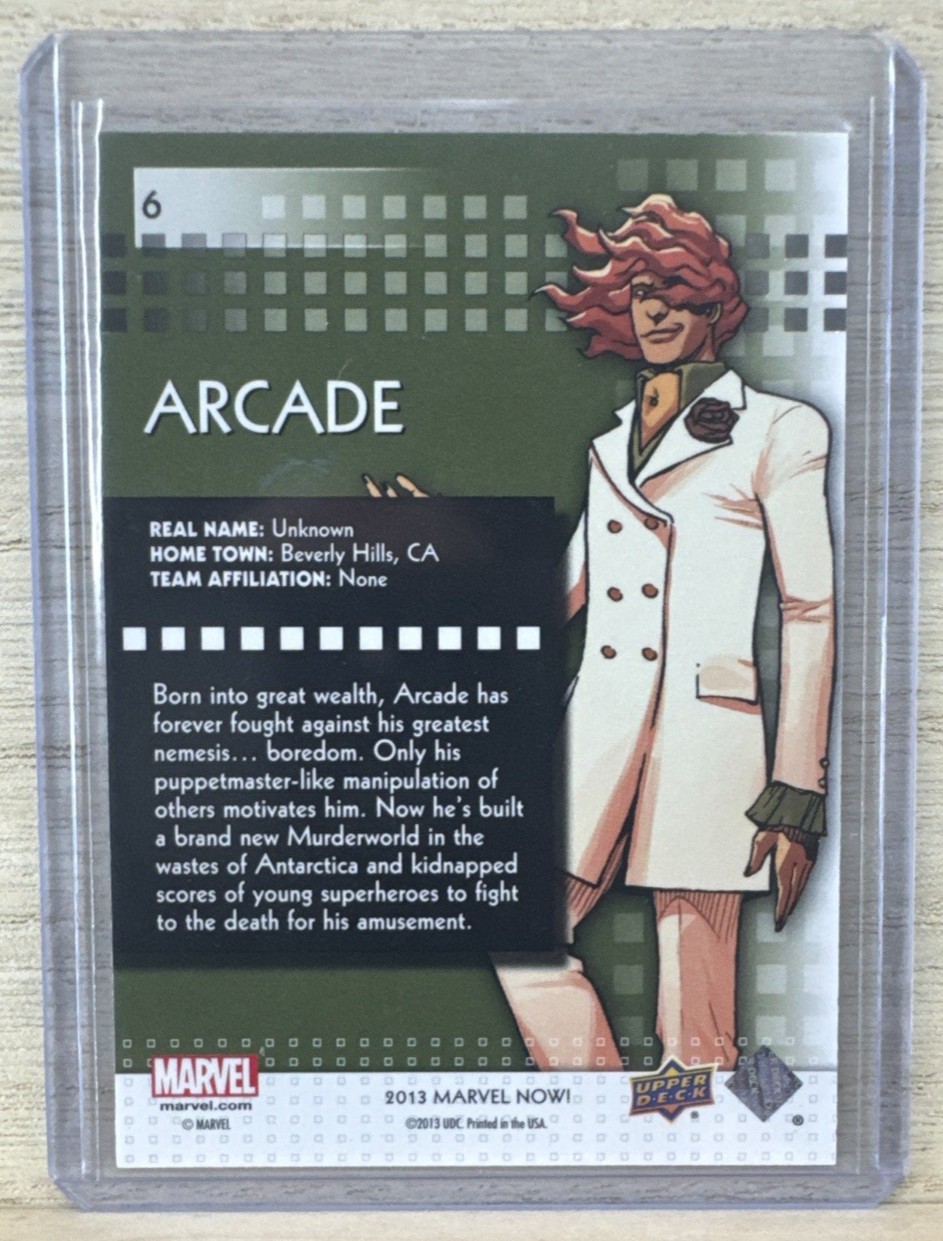 2013 Upper Deck Marvel Now SILVER - #6 Arcade