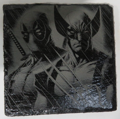 Laser Engraved Slate Coaster - DW
