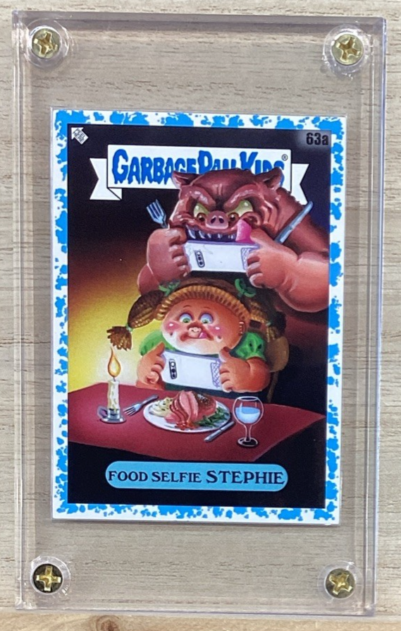 2021 Topps Garbage Pail Kids: Food Fight! - #63a Food Selfie Stephie Blue 46/99