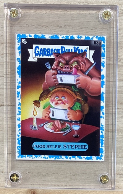 2021 Topps Garbage Pail Kids: Food Fight! - #63a Food Selfie Stephie Blue 46/99