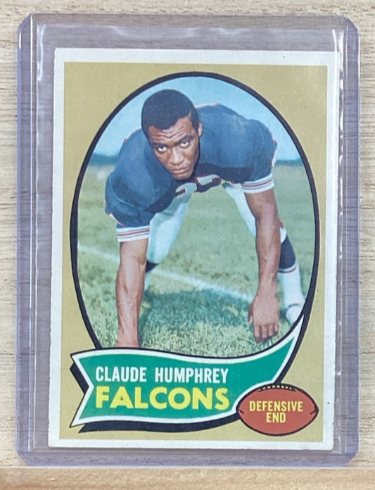 1970 Topps Football - #156 Claude Humphrey