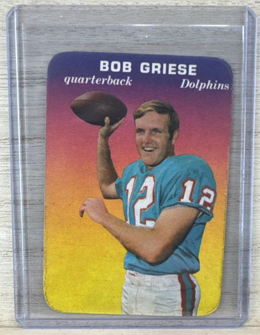 1970 TOPPS Glossy - NFL FOOTBALL CARD - #28 OF 33 Bob Griese