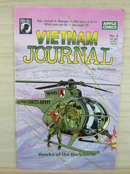Vietnam Journal #5 Hawks of the Darkhorse - Apple Comics - 1988