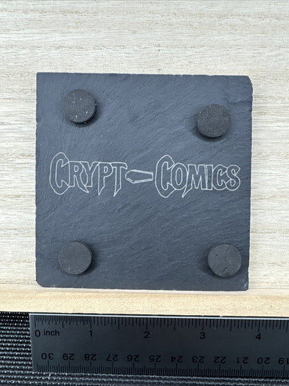 Laser Engraved Slate Coaster - AOT - Levi