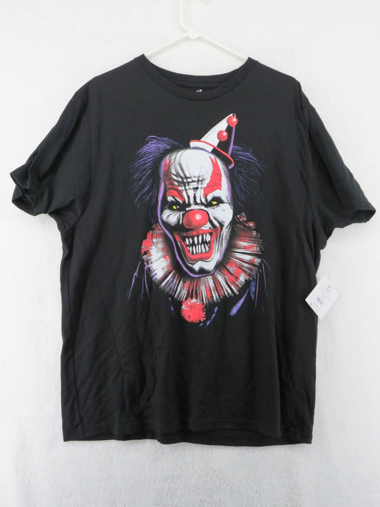 Scary Clown Graphic T-shirt - Way to Celebrate Halloween - Men's XL0