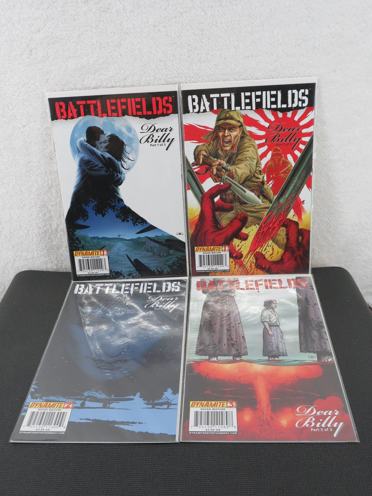 Battlefields Dear Billy #1, #2, and #3 and a variant - Dynamite Comic Books Lot0