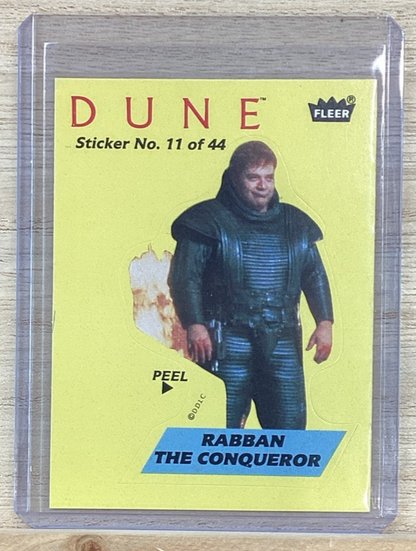 1984 Fleer Sticker Card - DUNE - Rabban The Conqueror - #11/44