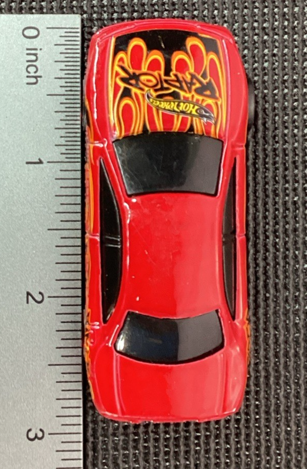 Hot Wheels Aurora Red Raptor - 1993 - Flames - Red Rims