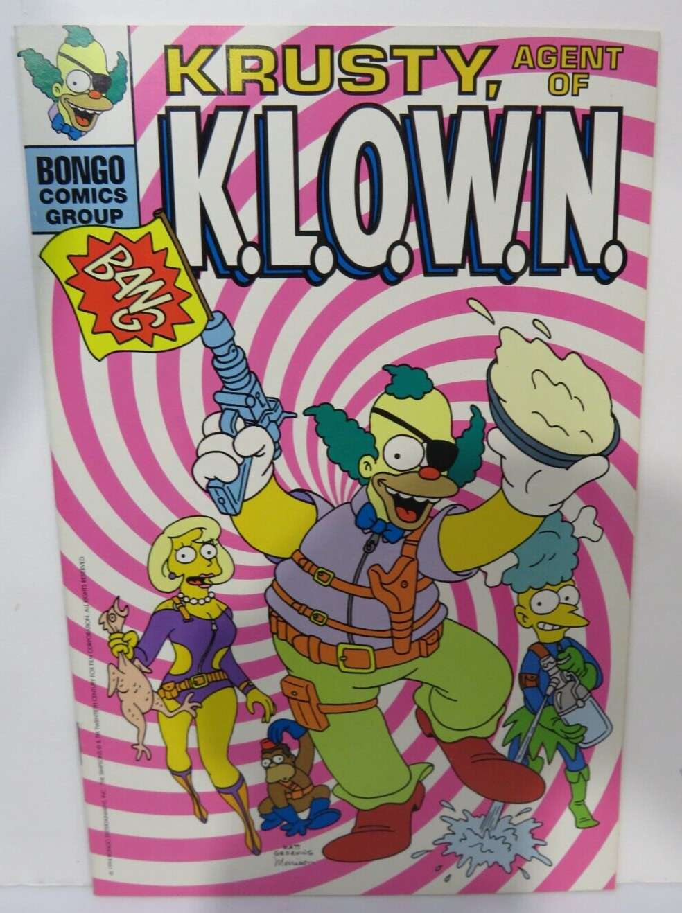 Simpsons Comics #3 1994 Double Side Flip Book Krusty Klown Bongo Comics Group