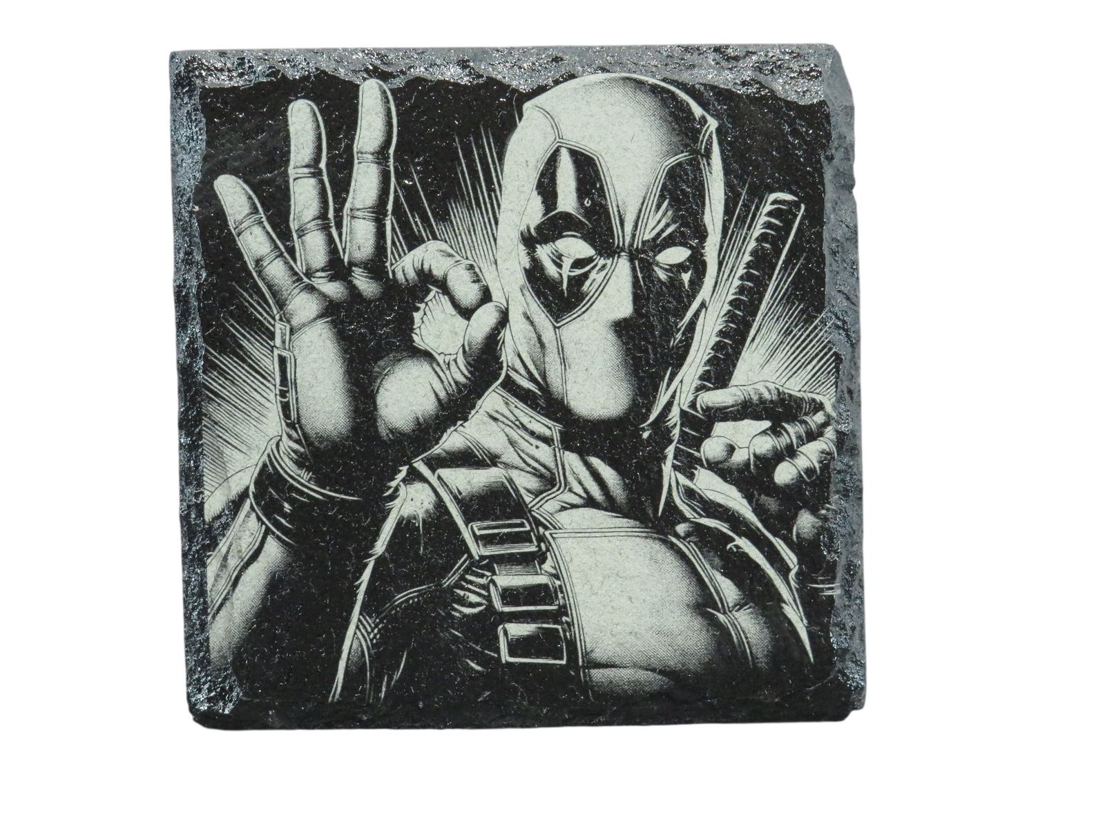 Laser Engraved Slate Coaster - MV3