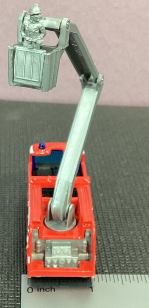 1981 Matchbox Snorkel Fire Truck 1091 - Metro Alarm MA-ST1