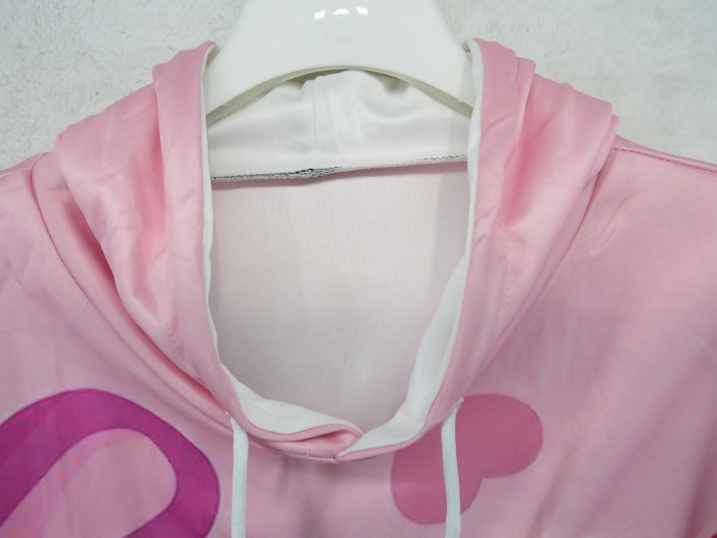 BTS Pink Hearts Long Sleeve Hoodie - Size XL