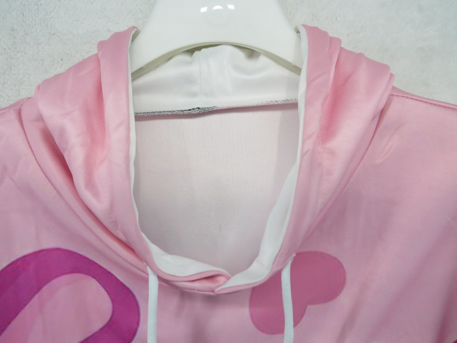 BTS Pink Hearts Long Sleeve Hoodie - Size XL