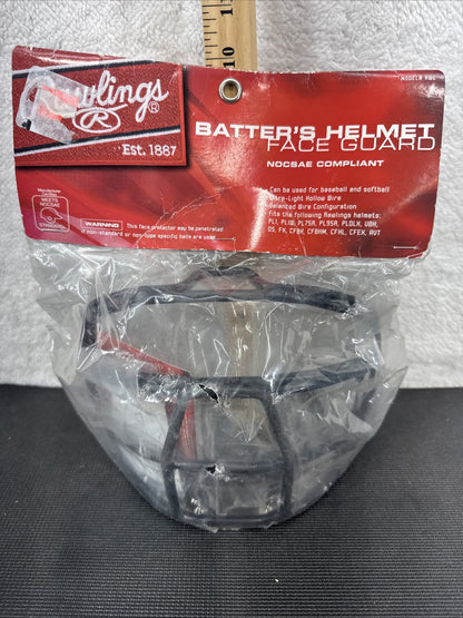 Rawlings Baseball Softball Batter's Helmet Black Face Guard With Hardware RWG