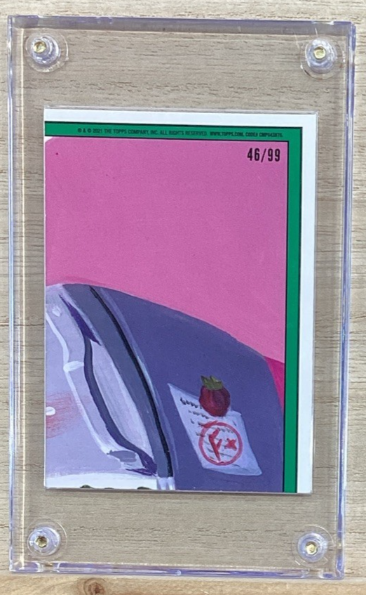 2021 Topps Garbage Pail Kids: Food Fight! - #63a Food Selfie Stephie Blue 46/99