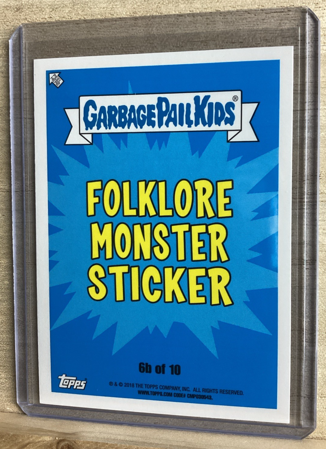2018 Garbage Pail Kids - Woolly Woody