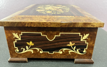 Reuge Music Disc Music Box With Extra Discs Hand Made 12-1/2" x 8" x 4"