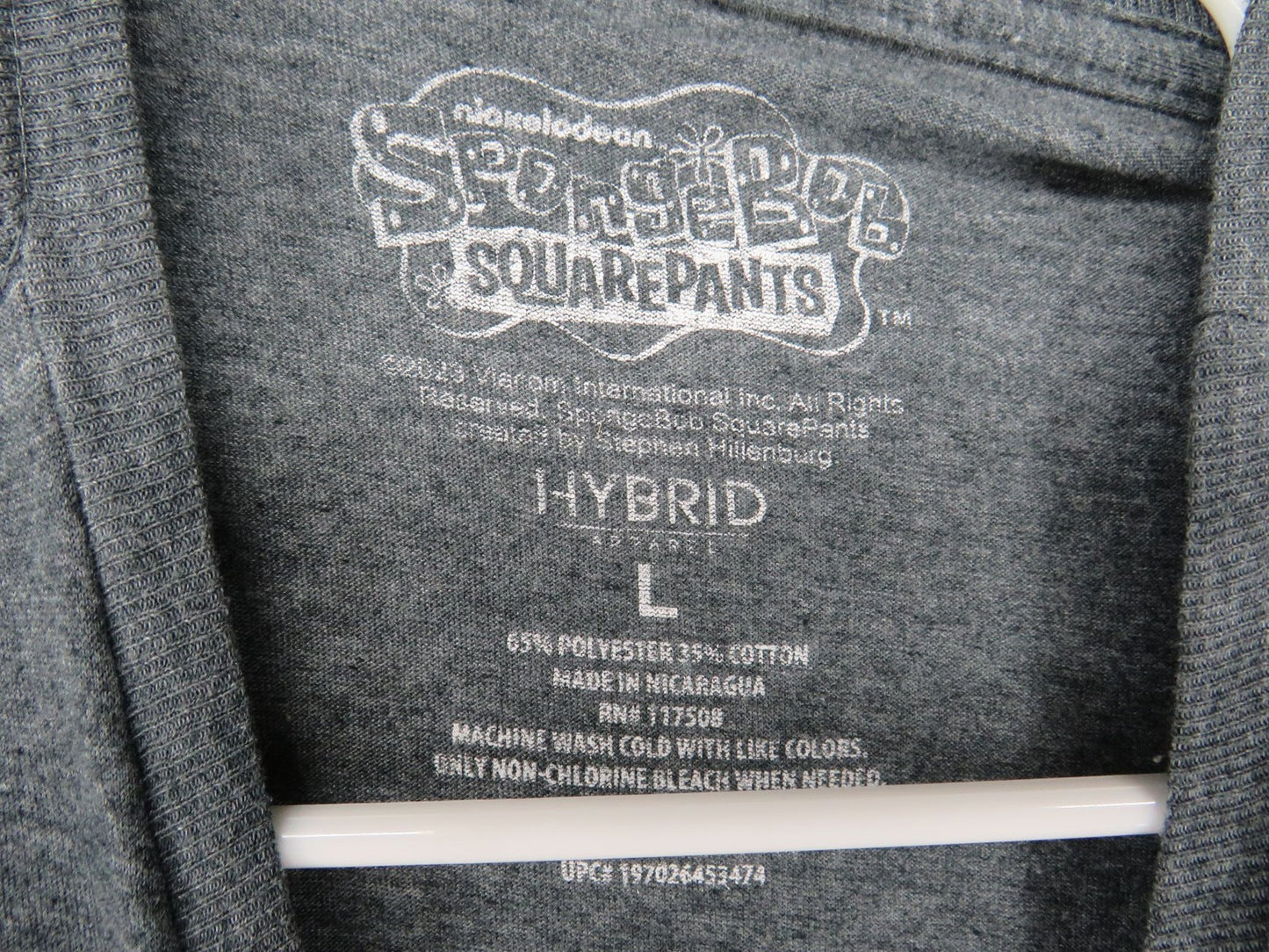SpongeBob T-Shirt Men's Large - Monday VS Friday Graphic Tee