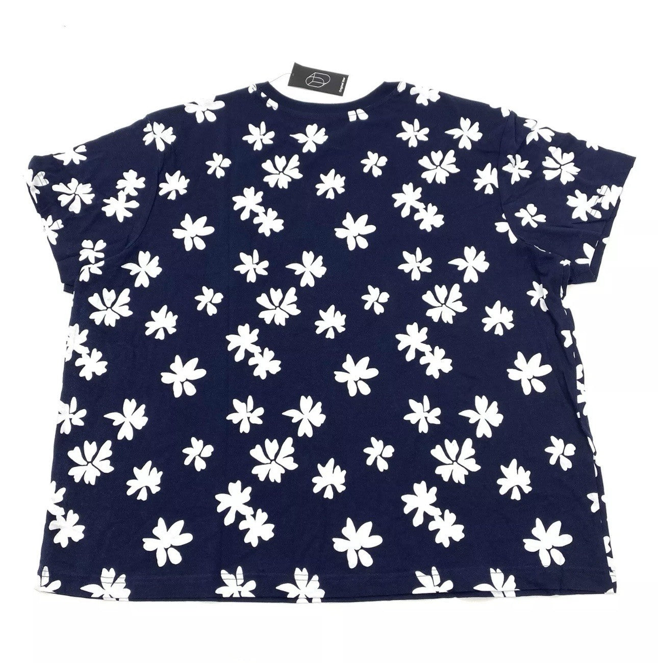 Original Use - Size XXL Crew Neck Short Sleeve T-Shirt Floral Navy
