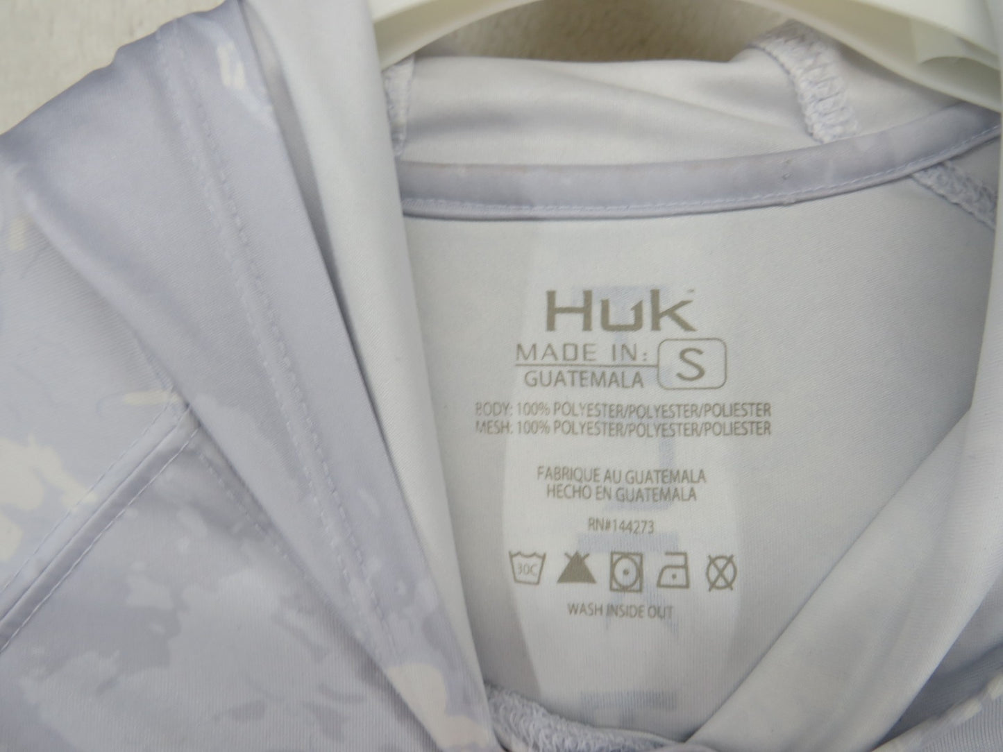 Hulk Performance Fishing Gray/white Shirt - Size Small
