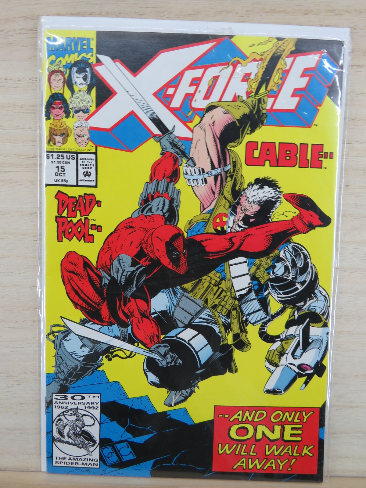 X-Force #15 Oct 1992 - Deadpool vs Cable - Marvel Comic