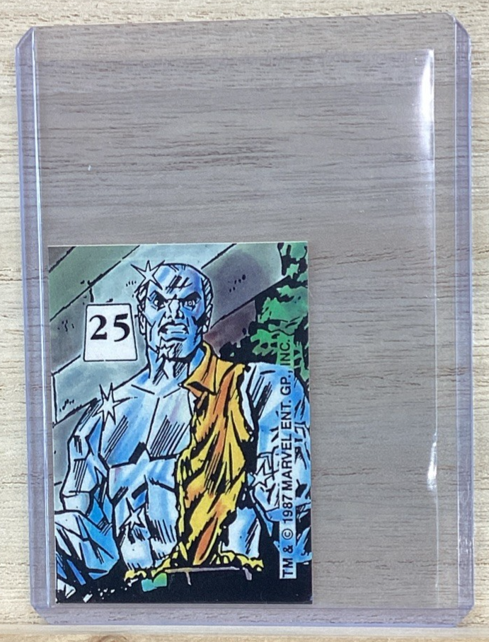 1987 Marvel Universe Stickers IV: The Mutant Hall of Fame Living Diamond #25