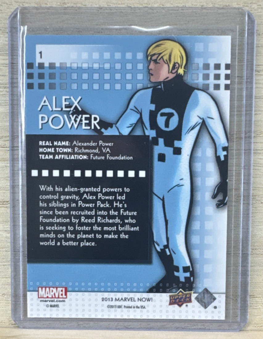 2013 Upper Deck Marvel Now SILVER - #1 ALEX POWER