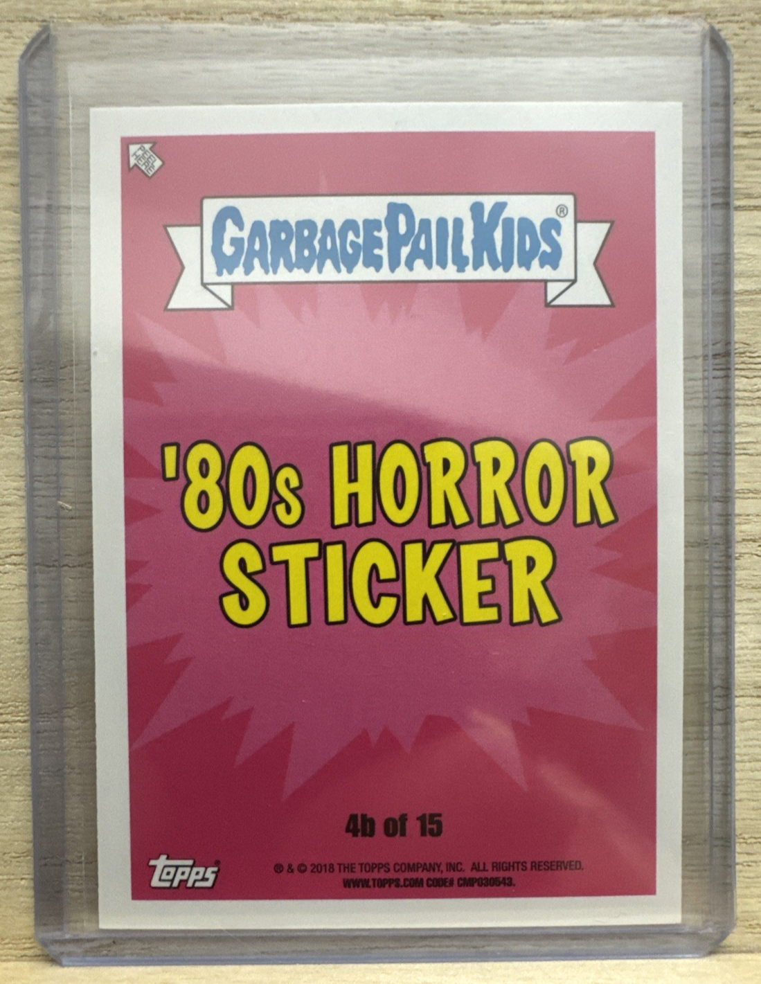 2018 Garbage Pail Kids - Mucky Michael - Green